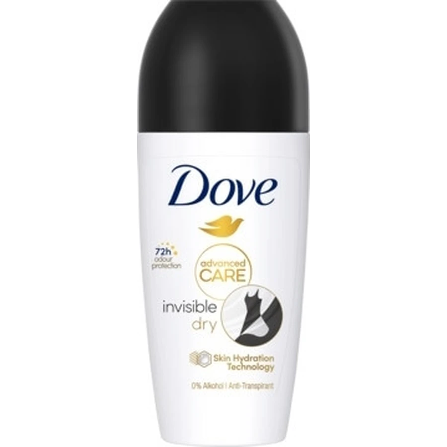 Dove Advanced Care Invisible Dry Antiperspirant in een 50ml roll-on