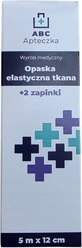 ABC First Aid Kit Bandage élastique tissé 2 attaches 5 m x 12 cm ...