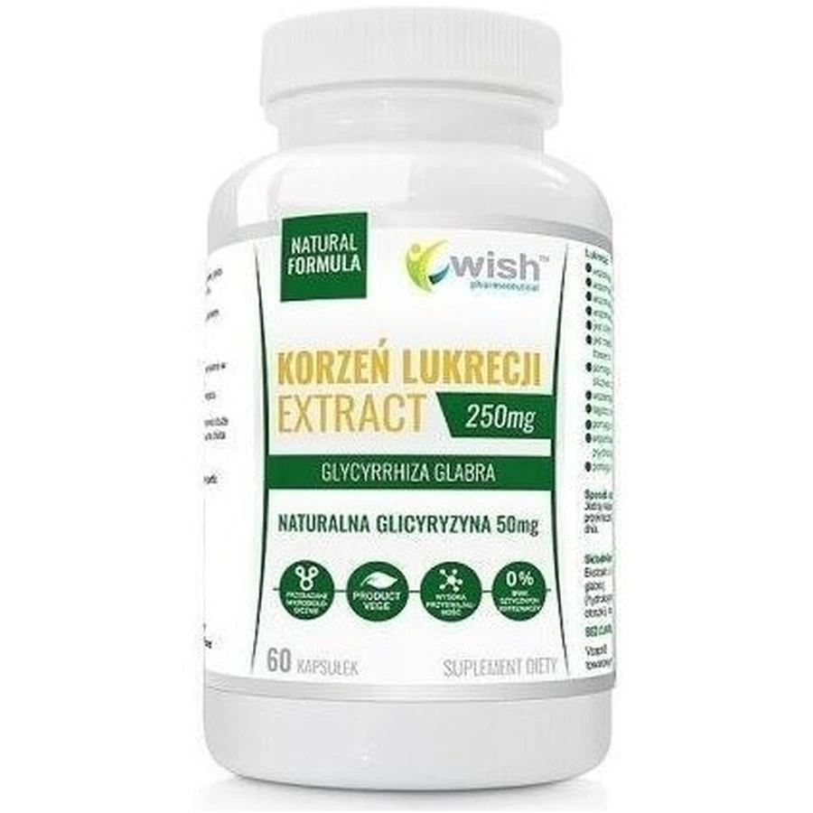 Wish Licorice Root Extract 60 capsules.