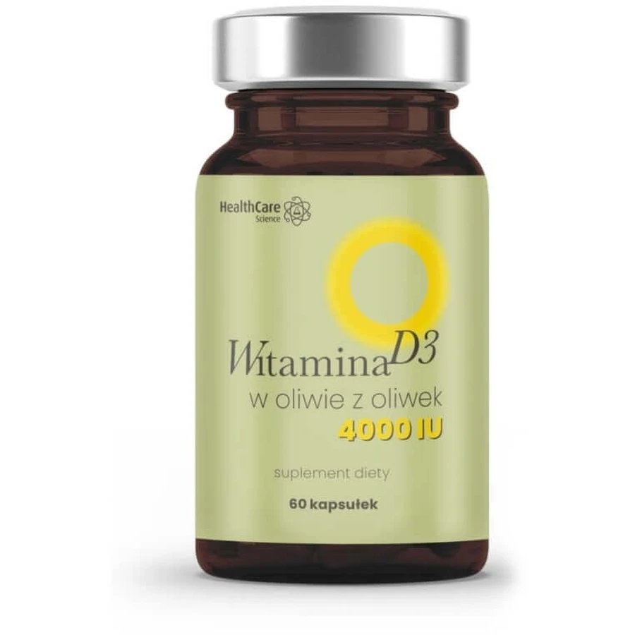 Vitamin D3 4000 IU in olive oil 60 capsules