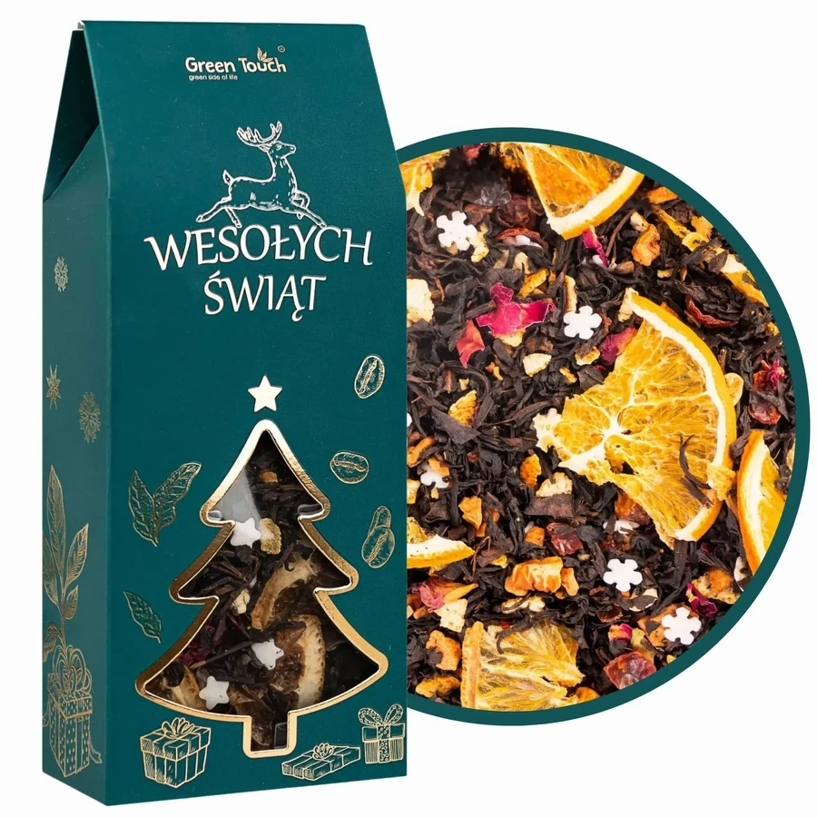 Green Touch Black Tea with Sugar Snowflakes in ...