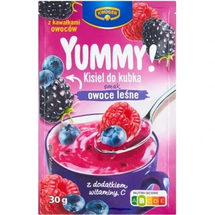 Kruger ¡Qué rico! Kisel a la taza sabor frutas del bosque 30g