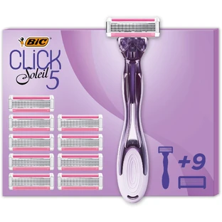Bic Click Solei Rasierapparat + 9 Kartuschen