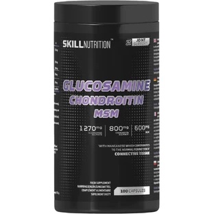 Skill Nutrition Glucosamine Chondroïtine MSM 180 gélules.