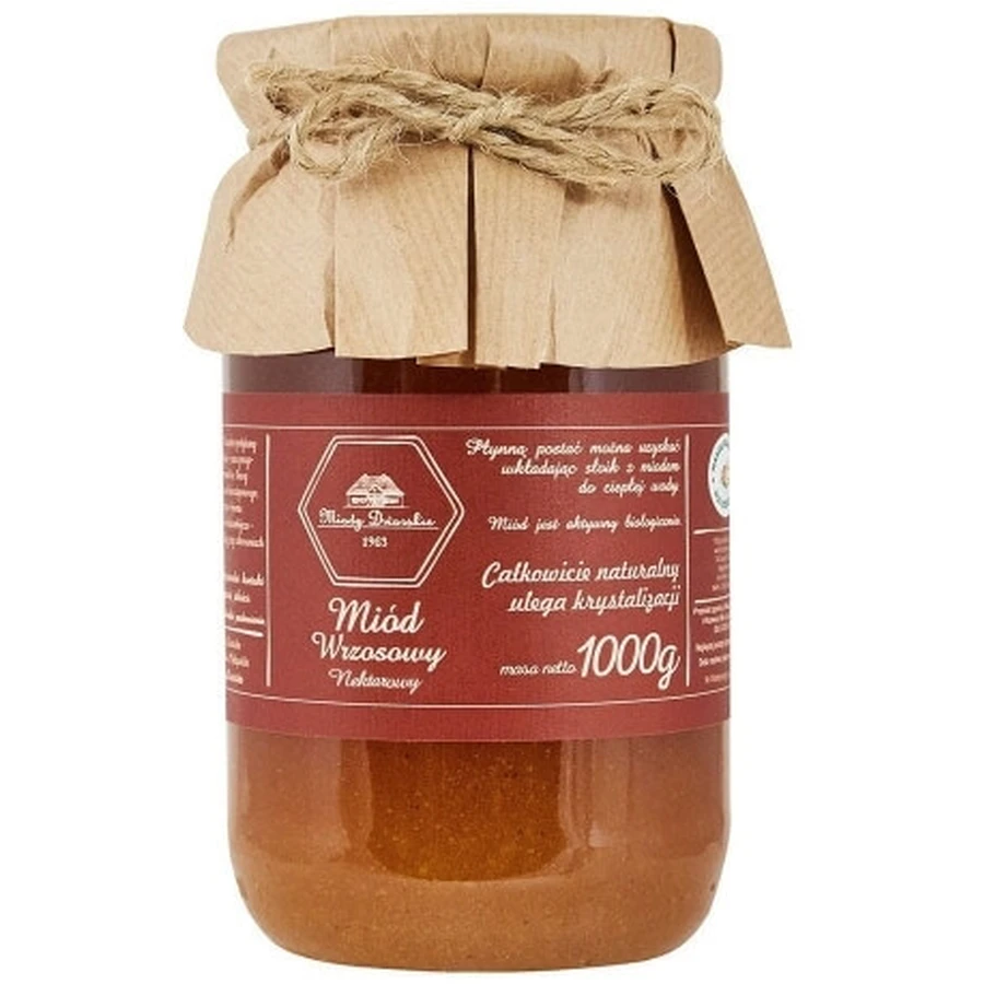 Dworskie Miody Wrzosowy Nectarowy honing 1 kg.