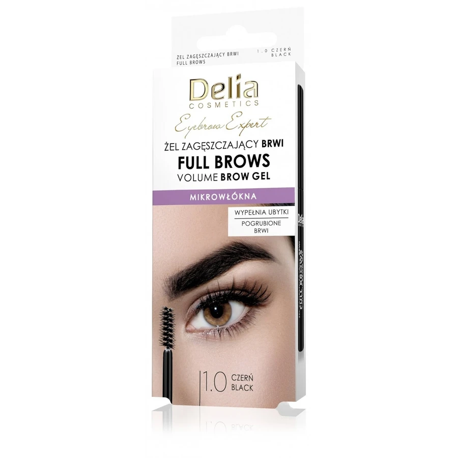 DELIA Wenkbrauw Expert Volledige Wenkbrauw Gel 1.0 Zwart 7 ml