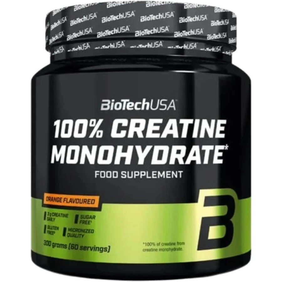 BioTech USA Kreatin-Monohydrat 100% Orange 300 g