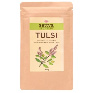 Sattva Kruidenmasker voor gezicht en haar tulsi 100 g