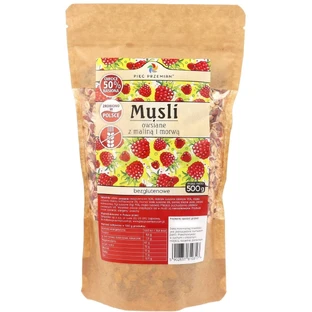 Cinco Transformaciones Muesli de avena frambuesa con moras sin gluten 500 ...