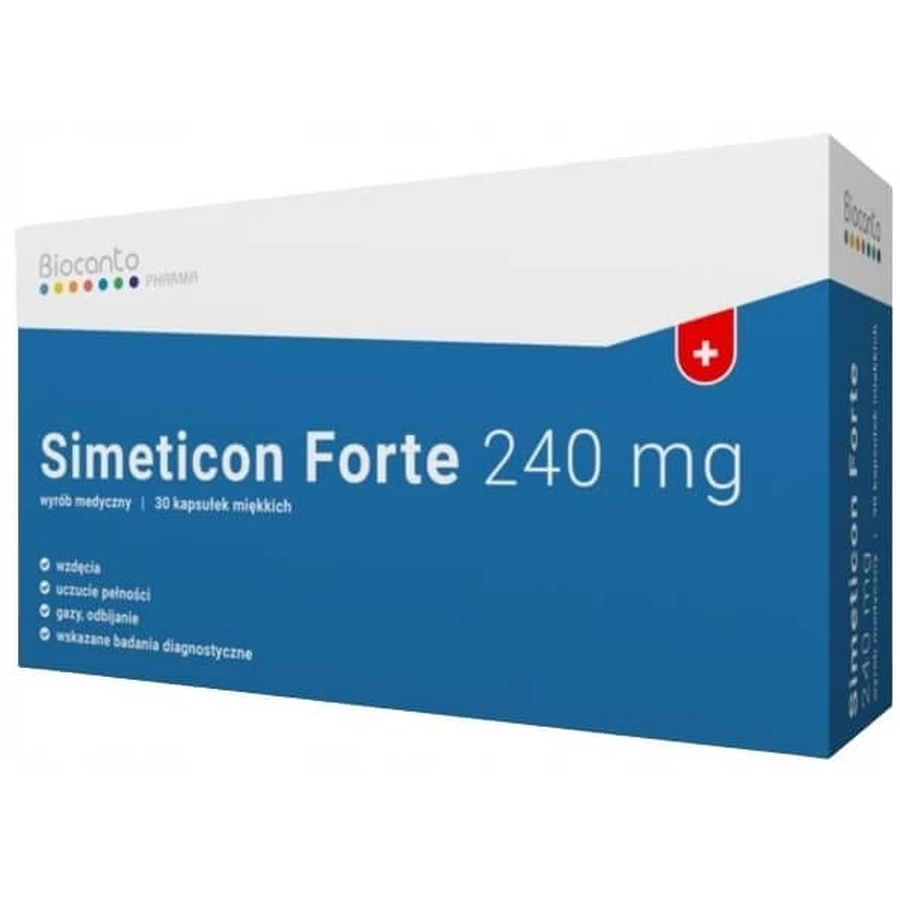 Simeticon Forte 240 mg 30 capsule