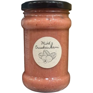Dworskie miody Honing met aardbeien 380 g