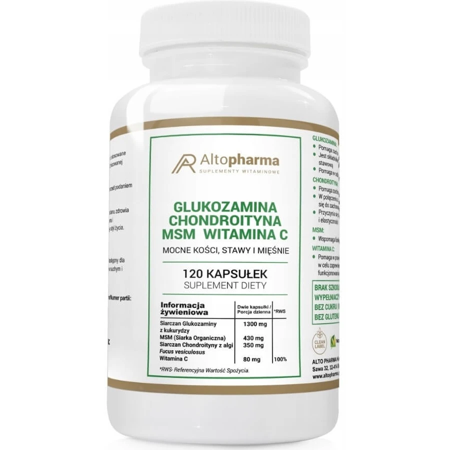 Alto Pharma, Glucosamine, Chondroïtine, MSM, Vitamine C, ...