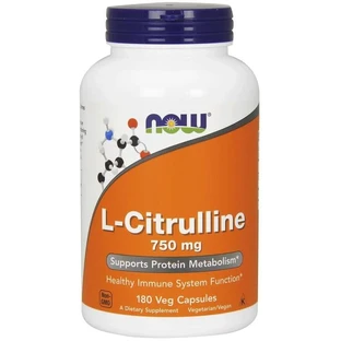 NOW FOODS L-Cytrulline 750 mg 180 capsules.