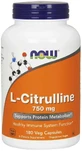 NOW FOODS L-Cytrulline 750 mg 180 cápsulas.