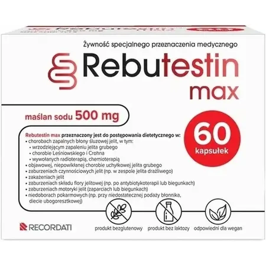 Rebutestin Max 500 mg 60 capsules