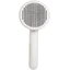 MERSJO Brosse à poils autonettoyante pour chien L gris