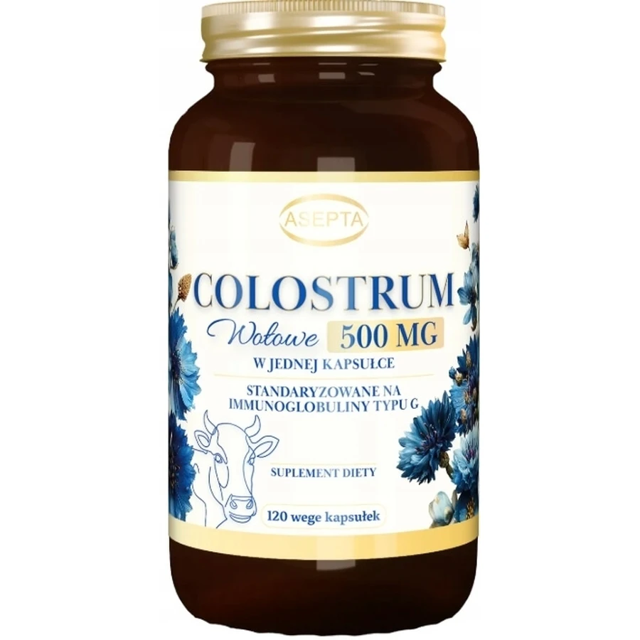 Asepta Rindfleisch Colostrum 500 mg 120 Kapseln