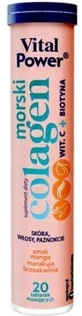 Kruger Vital Power Marine Collagen vitamin c + biotin, 20 ...