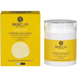 BasicLab Illuminating Face, Neck and Decolletage Mask, 8% ...