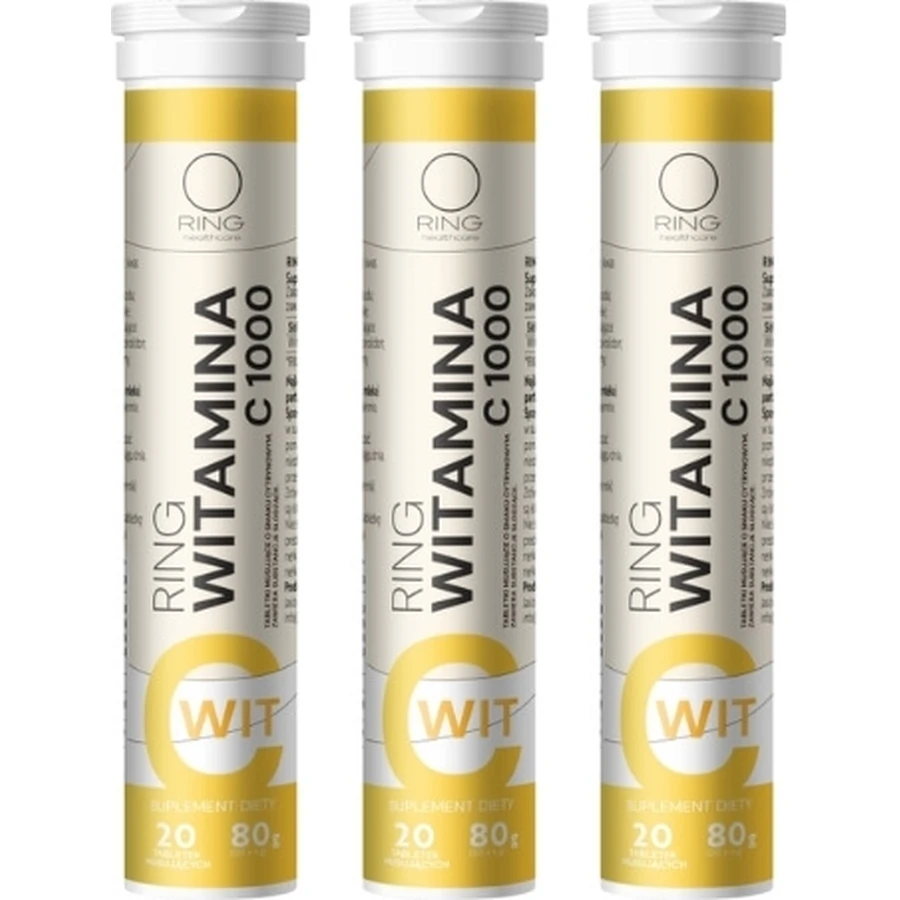 Ring Vitamin C 1000 20 Brausetabletten Mehrfachpackung x 3