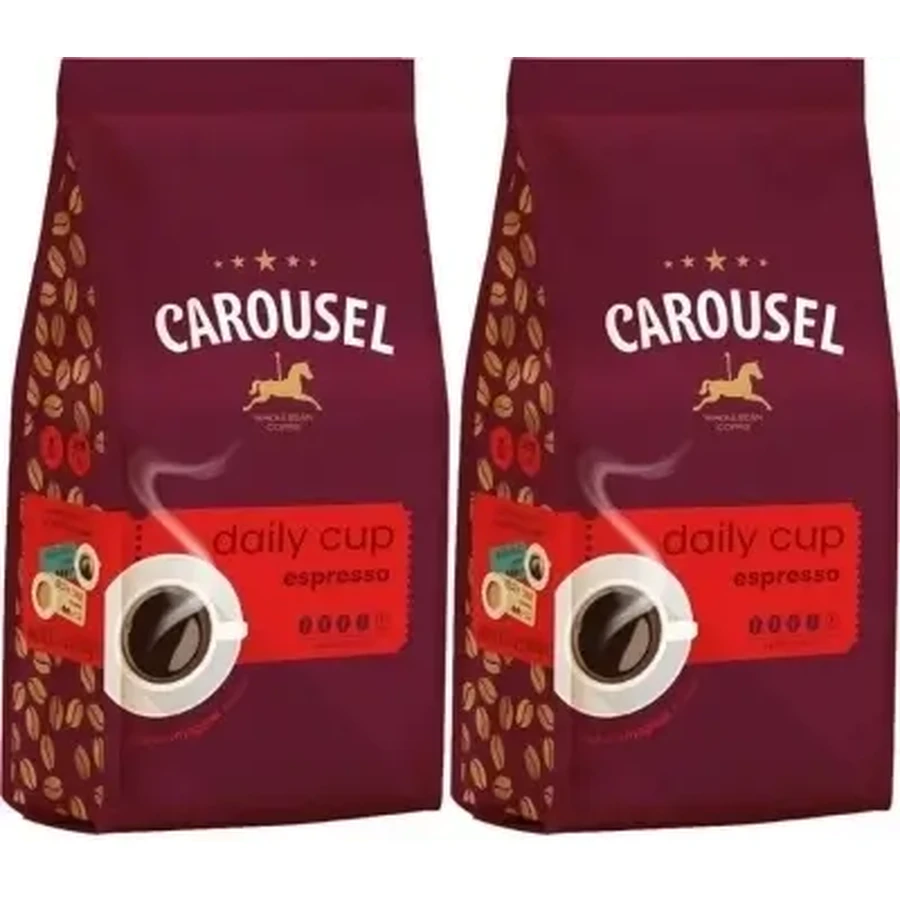 Carousel Daily Cup Expresso Kaffeebohnen 1 kg Multipack × 2