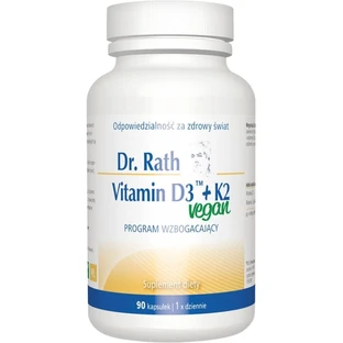 DR RATH Vitamin D3 + K2 Vegan 90 Kapseln