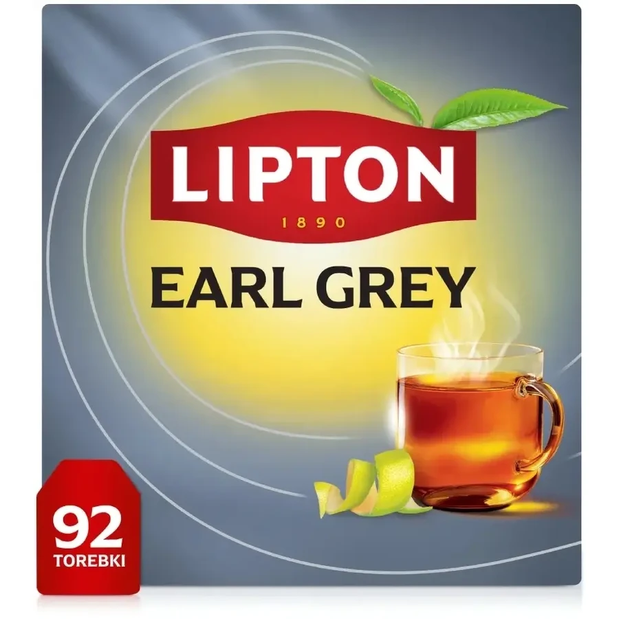 Lipton Earl Grey Lemon schwarzer Tee 92 Beutel