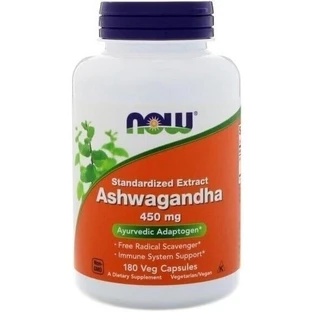 NOW FOODS Ashwagandha 450 mg 180 Kapseln.
