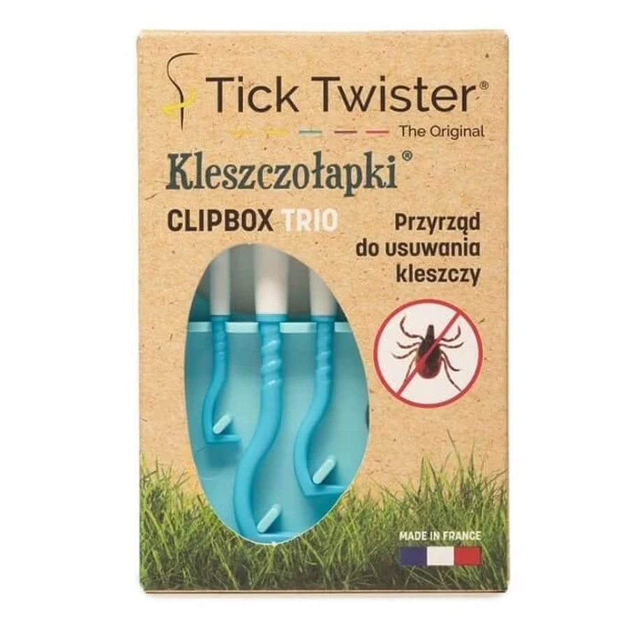 Alicates para garrapatas Tick Twister CLIPBOX Trio 3 piezas
