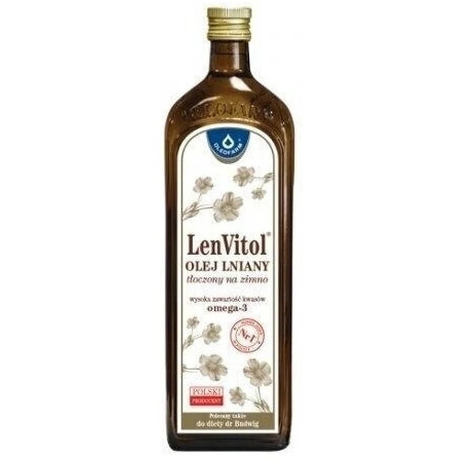 LenVitol aceite de linaza prensado en frío 1000 ml