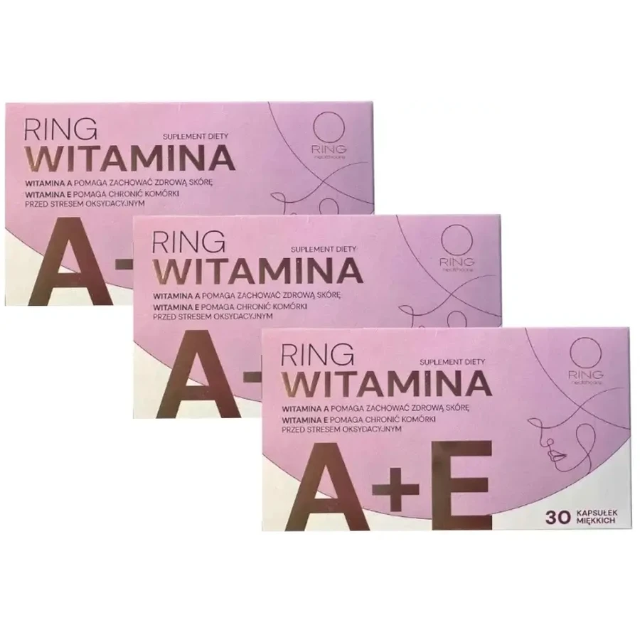 Ring Vitamine A + E 30 capsules Multipack x 3