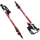 Abisal Bastones de Trekking de Aluminio Rojo 63-135 cm.