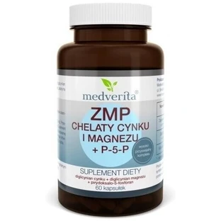 Medverita ZMP quelatos de zinc y magnesio + P-5-P 120 cápsulas