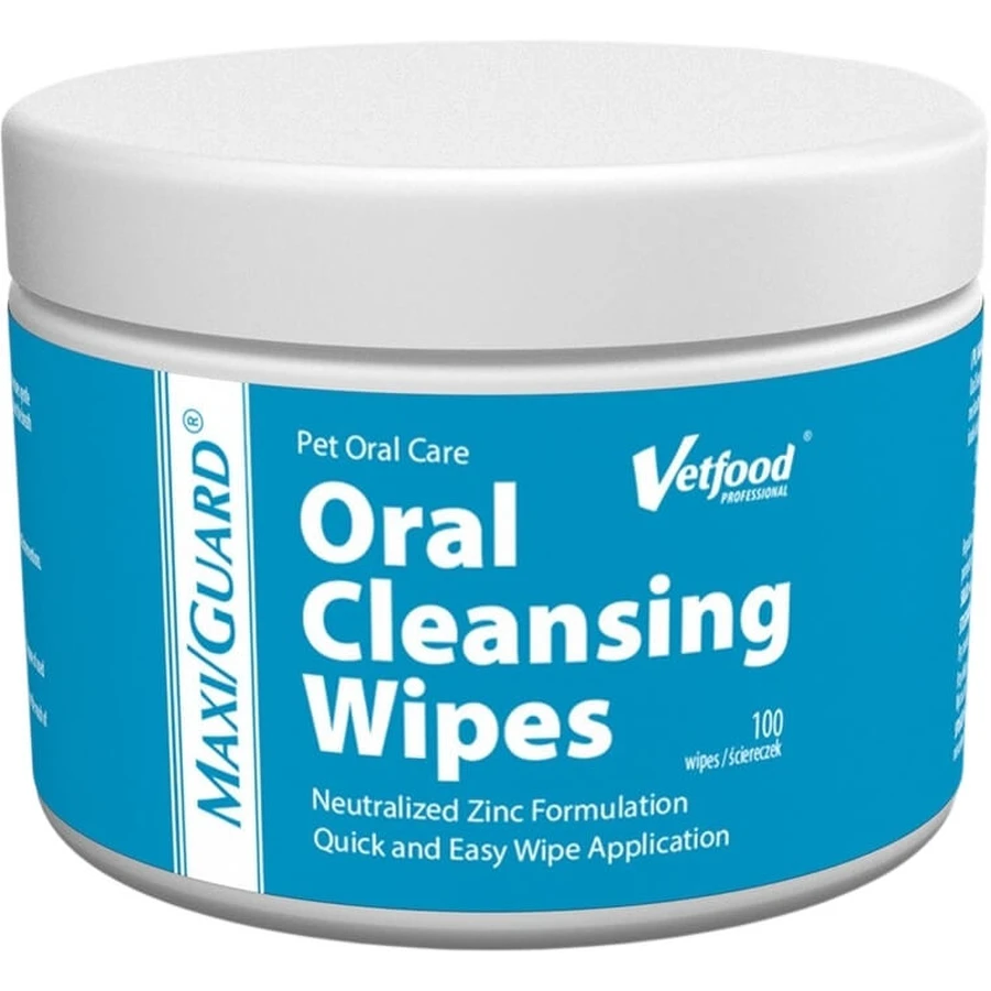 VETFOOD Maxi Guard Toallitas de Limpieza Oral 100 uds.
