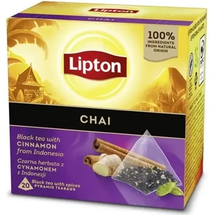 Lipton Schwarzer CHAI Schwarzer Tee 20 Portionsbeutel