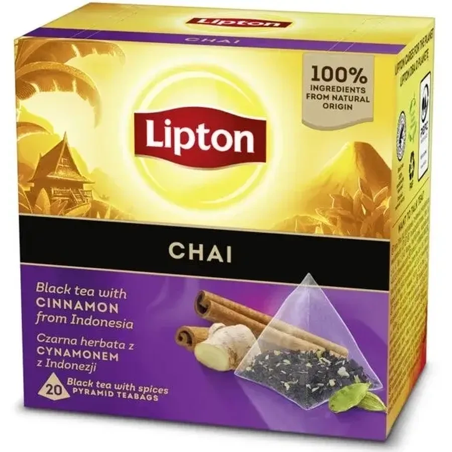 Lipton Schwarzer CHAI Schwarzer Tee 20 Portionsbeutel