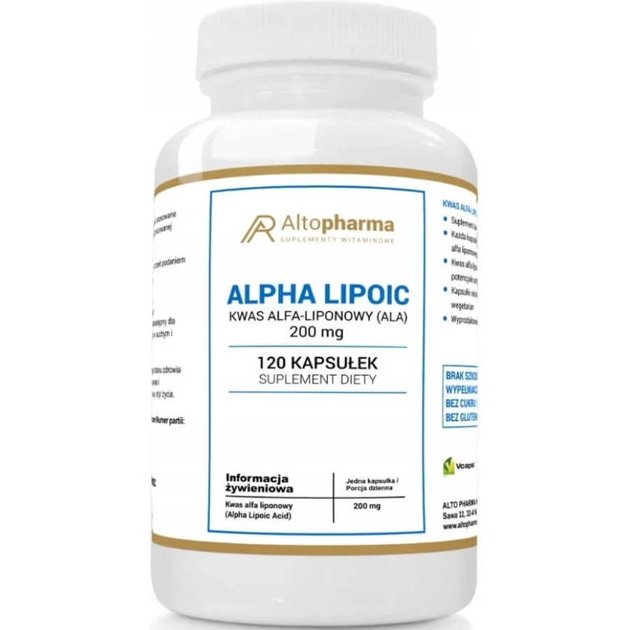 Altopharma Alpha Liponzuur ALA 120 capsules.
