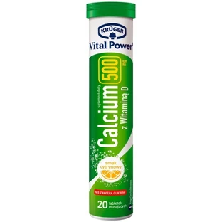 Kruger Vital Power Calcio 500 mg + vitamina D 20 comprimidos ...