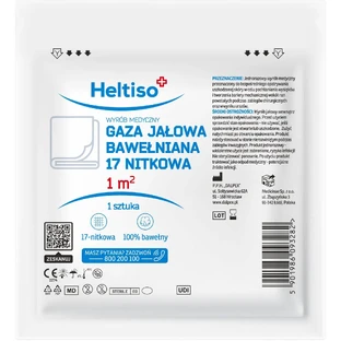 Heltiso Sterile gauze 17 thread cotton 1 m2 1 piece