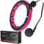 Abisal HHM16 hula hop noir/rose avec aimants et poids ...