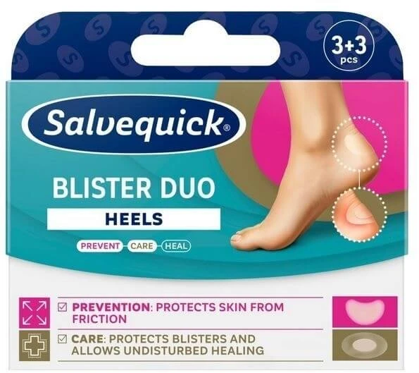 Salvequick Blister Duo Heels Blister Patches for Blisters 6 pcs.
