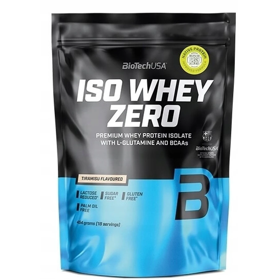 BioTech USA Iso Whey Zero proteína en sabor Tiramisú 454 g