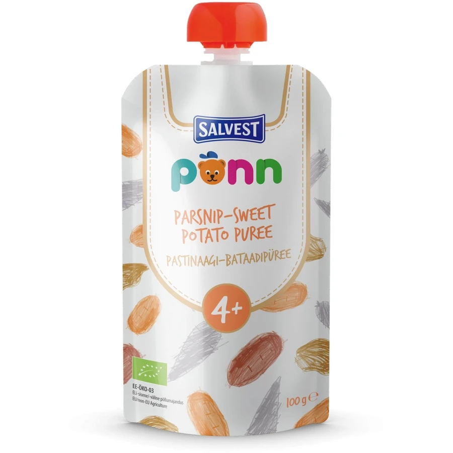 SALVEST Põnn BIO Parsnip and yam puree 100 g