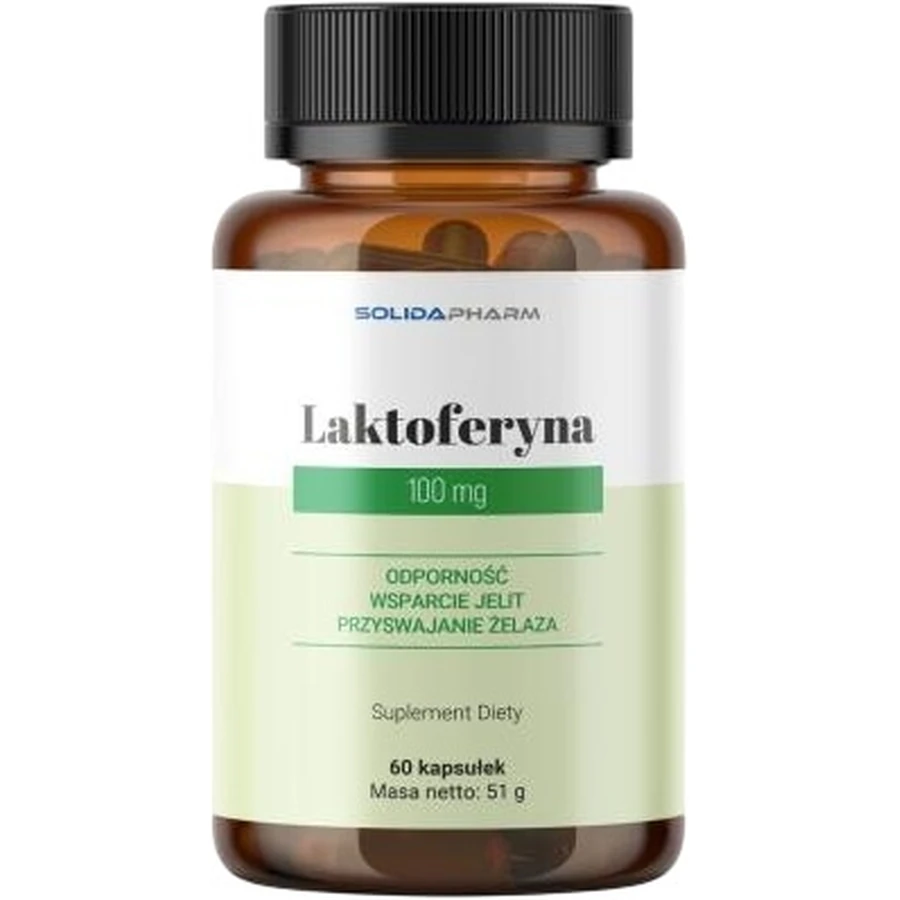 Solida Pharm Lactoferrin 100 mg 60 Kapseln