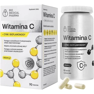 Vitamine C + Zinc et Bioflavonoïdes 90 gélules.