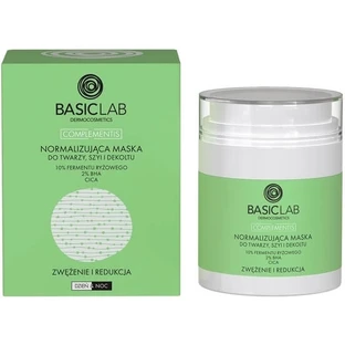 BasicLab Normalisierende Maske für Gesicht, Hals und Dekolleté, 10% ...