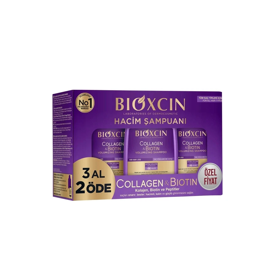 Bioxcin Collagen & Biotin Set Shampoo to add hair ...