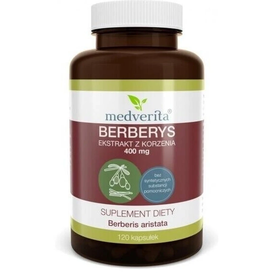 Medverita Berberis 400 mg 120 cápsulas
