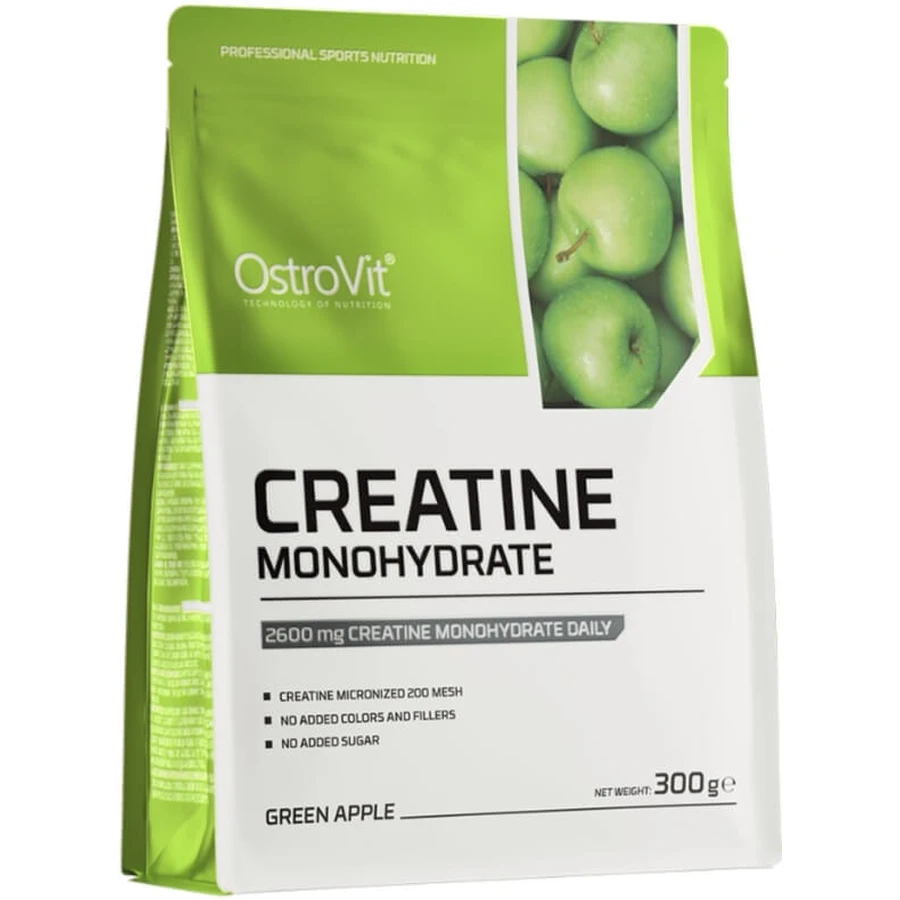 OstroVit Creatina Monohidrato en Sabor Manzana Verde, 300 ...