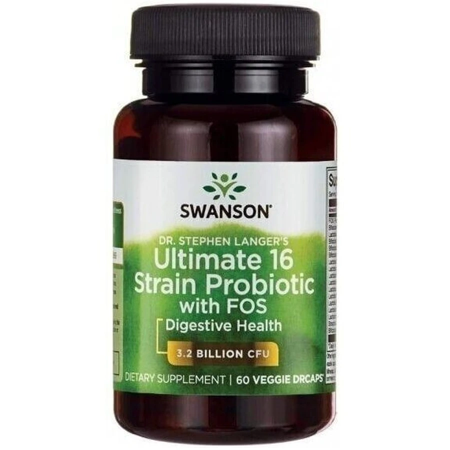SWANSON Ultimate 16 Strain Probiotic 60 capsules.